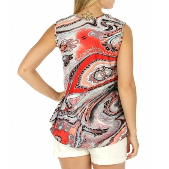 NWT Beautiful Abstract Print Blouse Tunic - Picture 3 of 3